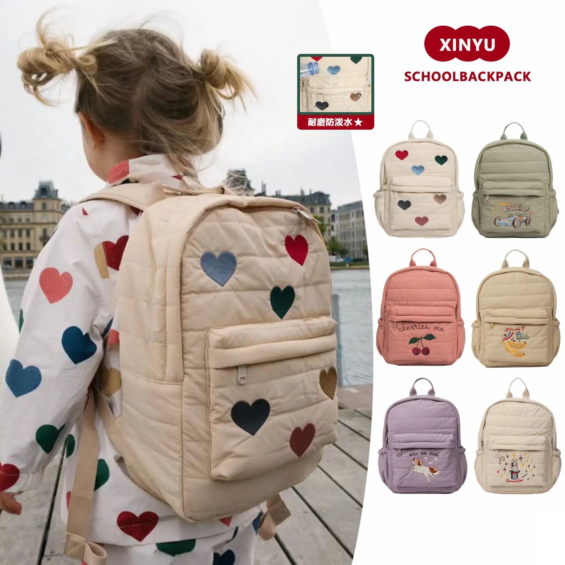 KS Baby Backpack 2024 New Kids Schoolbag Kindergarten Bags Brand Traveling Mom Cherry Lemon Children's Boys Girls Storage
