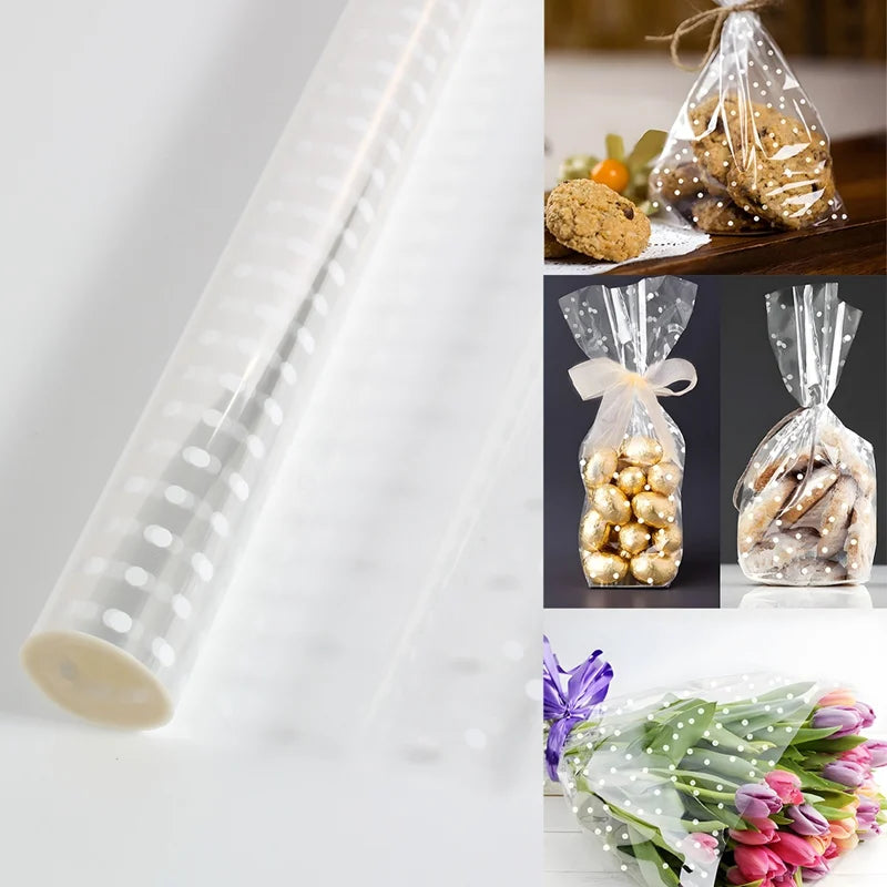 Cellophane Wrap Roll Clear Paper Wrapping Gift Transparent Basket Bags Cello Rolls Flower Baskets Packing Supplies Diy Craft