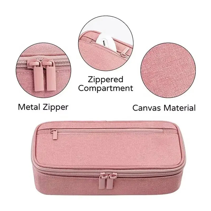 Portable pencil case, large capacity pencil case stationery pencil case, large capacity storage bag pouch holder box organiser