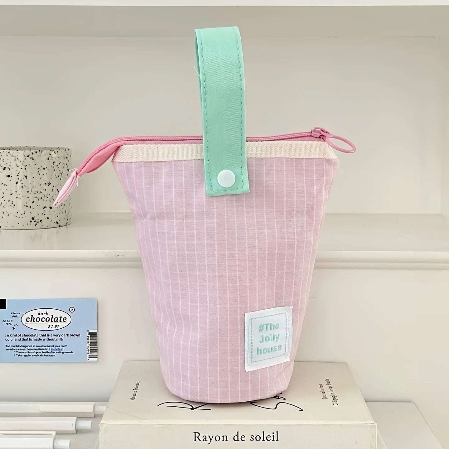 Stylish, Foldable Pencil Case 🎨 Durable & Spacious, Portable for Desk or Travel. Perfect Gift for Friends & Family! 🎁