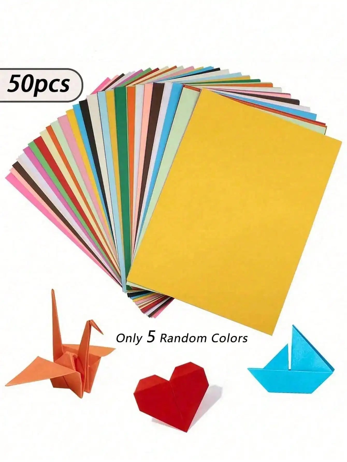 A4 Origami Paper, Printer Paper Copy Paper 10 Colors Random Colored Paper Stationery Paper Multipurpose Colored Printing Paper