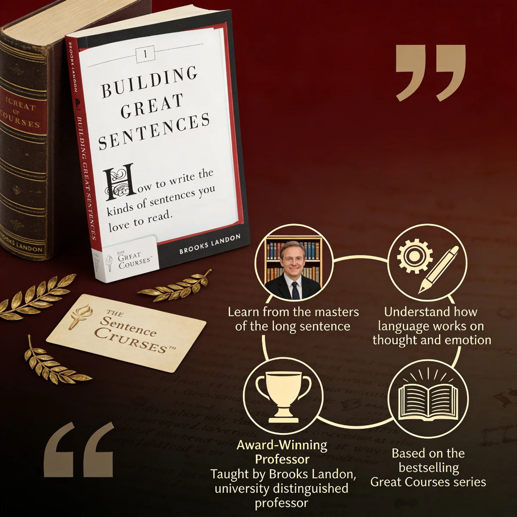 Building Great Sentences: How To Write Sentences You Love To Read | Writing Skills Guide By Brooks Landon, The Great Courses