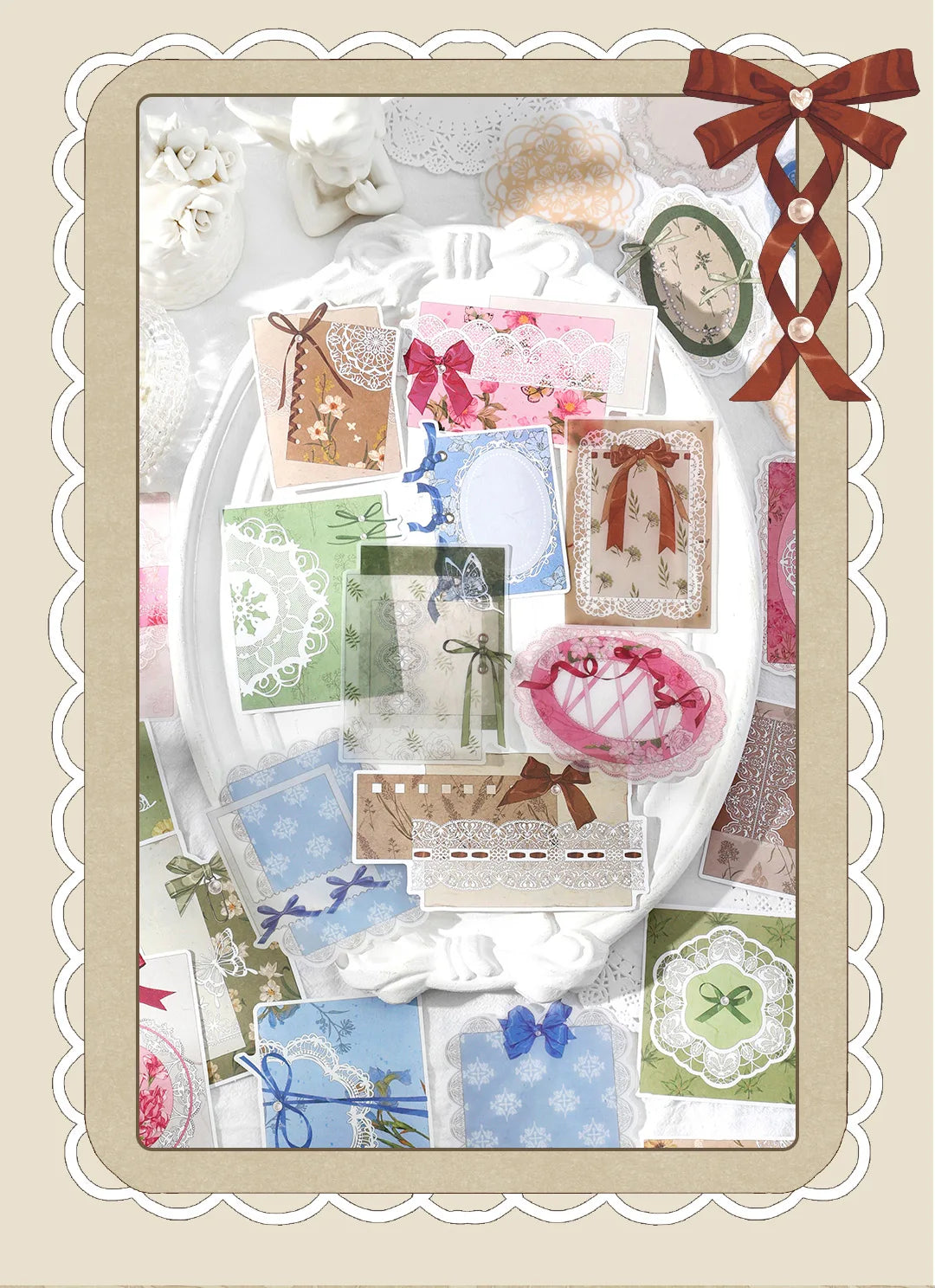 4 styles 30 pcs Vintage material paper Junk Journal DIY Scrapbooking Collage Materials Creative Stationery background paper