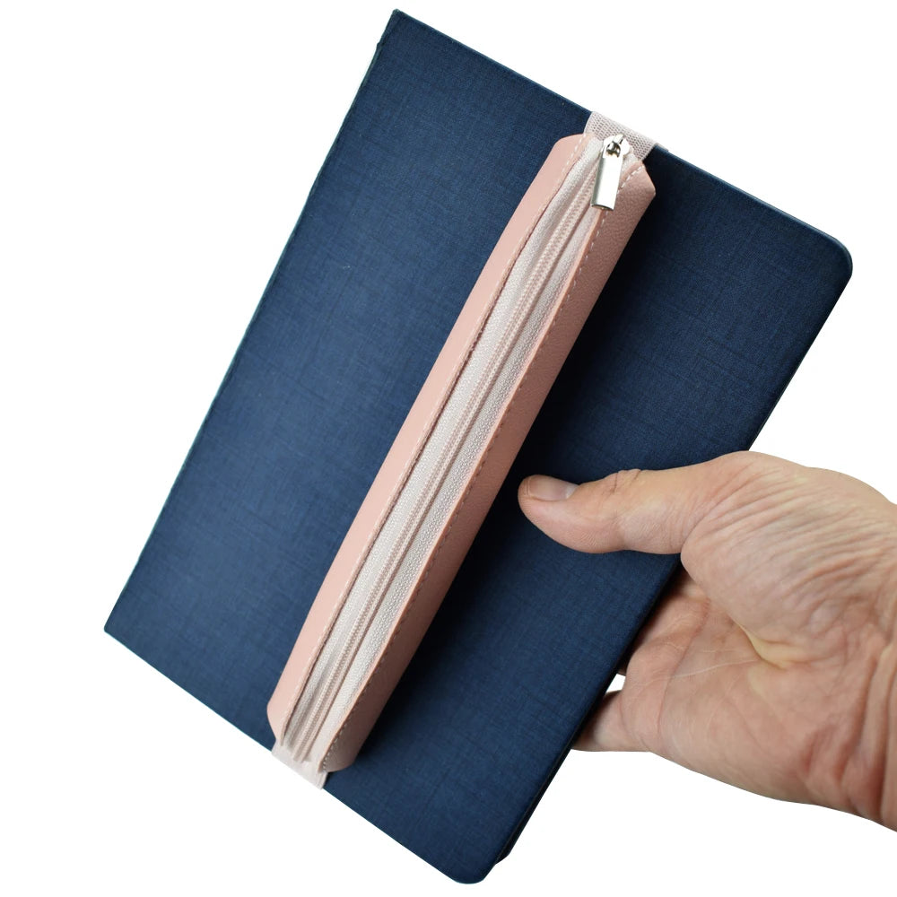 Pencilcase for Notebook, Pen Holder with Elastic Strap | Attachment for Books, Journals, Planners