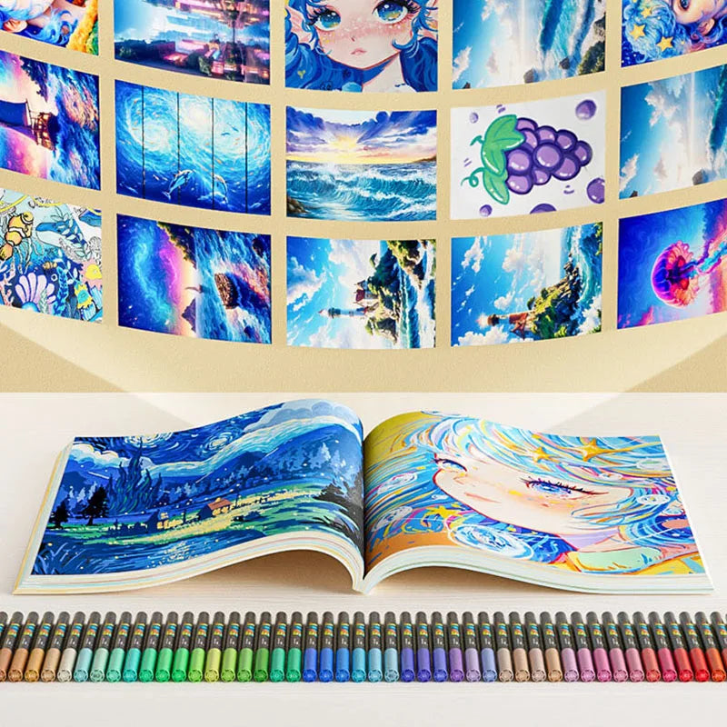 ENMY Acrylic Paint Markers Pen Soft Head Direct Liquid Graffiti Painting QuickDry Pigments Art Supplies for Felt