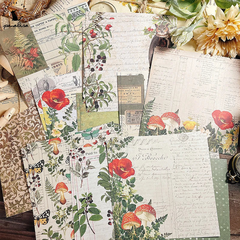 12 Sheet Scrapbooking Paper 15x15cm, Christmas Journal Planner Paper Pad Cardstock Backgrounds Card for DIY Art Craft Decoration