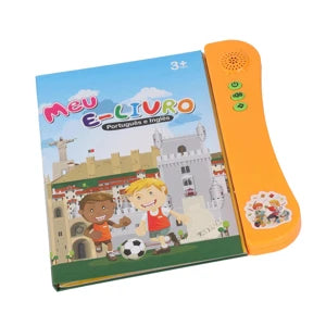 Portuguese English Sound Book Interactive Sound Book with Alphabet Numbers Animals and More for Bilingual Children Learning
