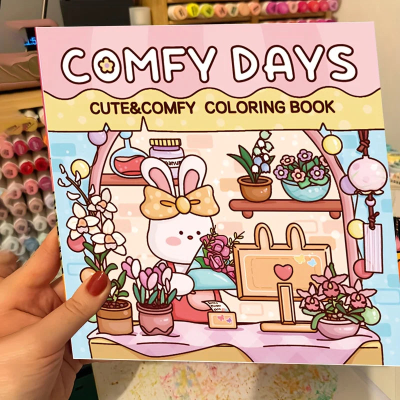Latest Coloring Book,The Rabbit Coloring Book, with 40 Pages - An Ideal Way To Relax. Office, Cultural and Educational Supplies