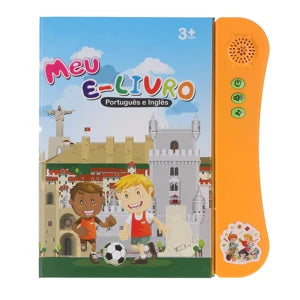 Portuguese English Sound Book Interactive Sound Book with Alphabet Numbers Animals and More for Bilingual Children Learning