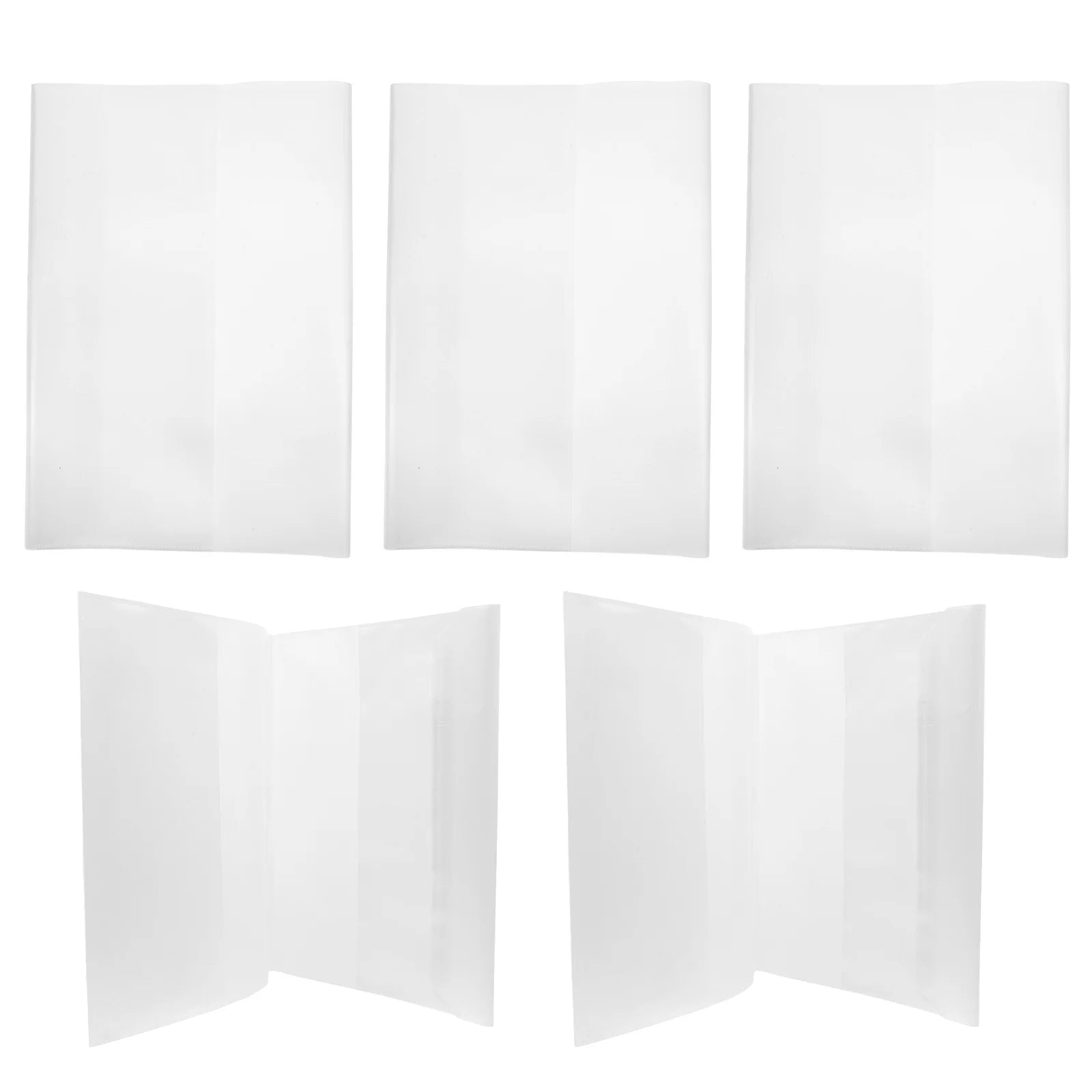 5 Pcs B5 Clear Book Cover Protect 16k Back Covers for Textbooks Waterproof Sleeves