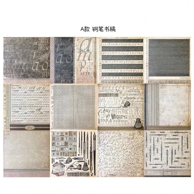 12PCS Vintage Stationery Sticker Set Is Ideal For Those Who Love To Journal, Scrapbook, Or Create Their Own Unique Crafts.