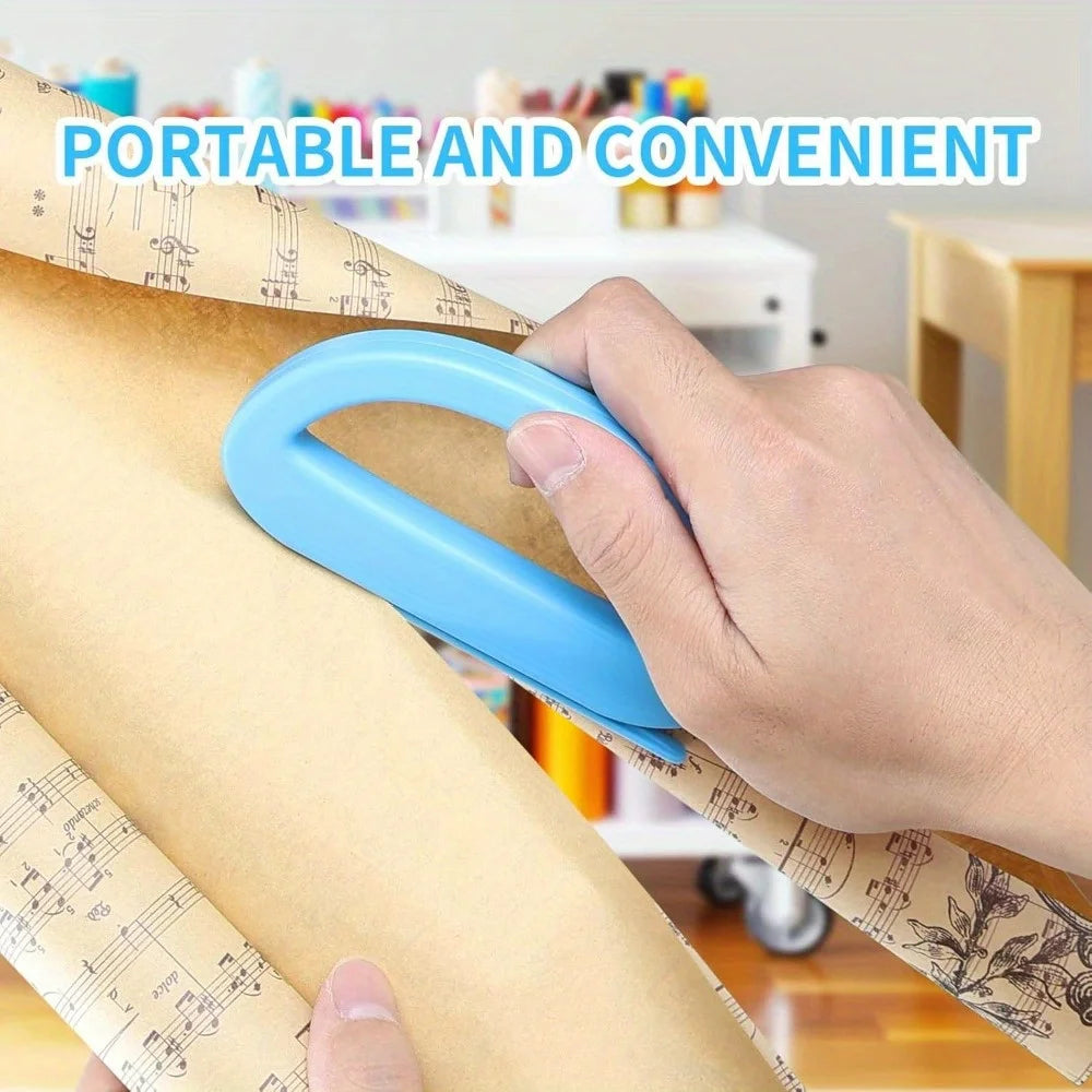Gift Wrapping Paper Cutter, Handmade DIY Cutting Tool - Suitable for Office/Christmas/Halloween,a Portable Sliding Paper Trimmer