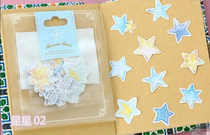Special Price! 65-70 Pieces / More Romantic Mini Paper Sticker Bag Diy Diary Planner Decorative Map Scrapbook Kawaii Stationery